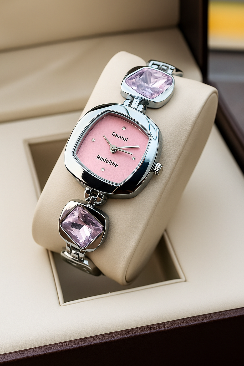 Elegant Women’s Crystal Bracelet Watch