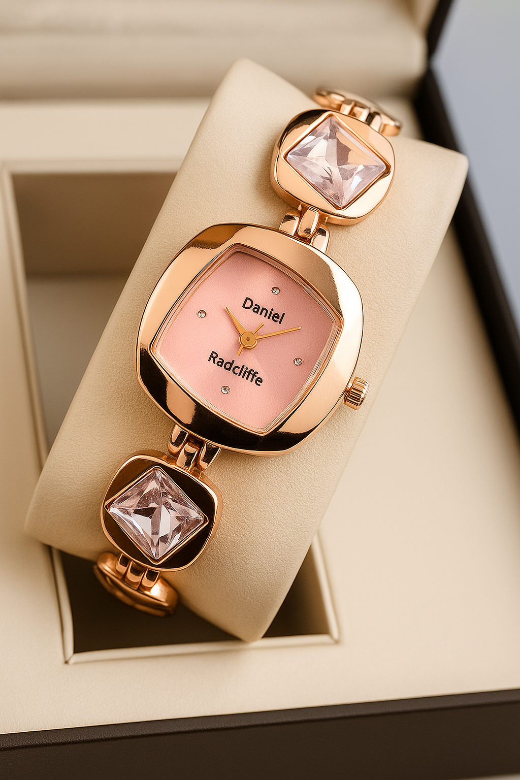 Elegant Women’s Crystal Bracelet Watch