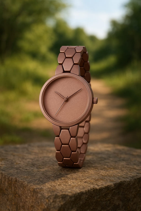 Luxe Elegance Women’s Metal Watch