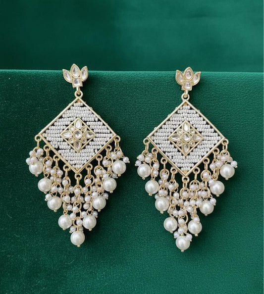 Gold Plated Kundan Earrings