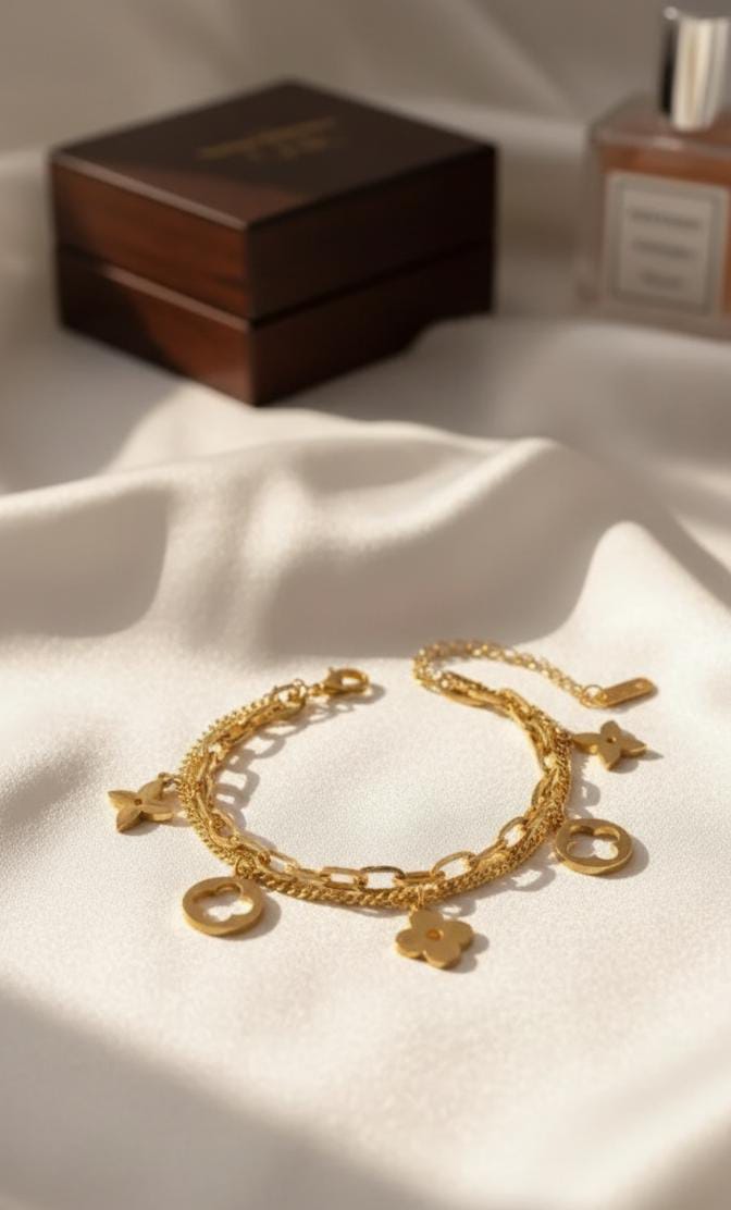 Luxury Clover Layered Chain Bracelet