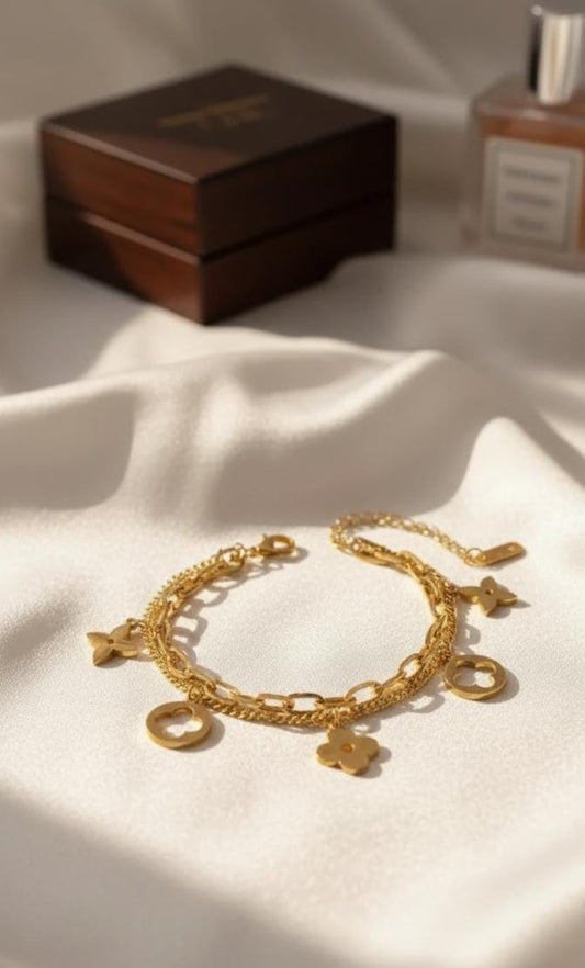 Luxury Clover Layered Chain Bracelet