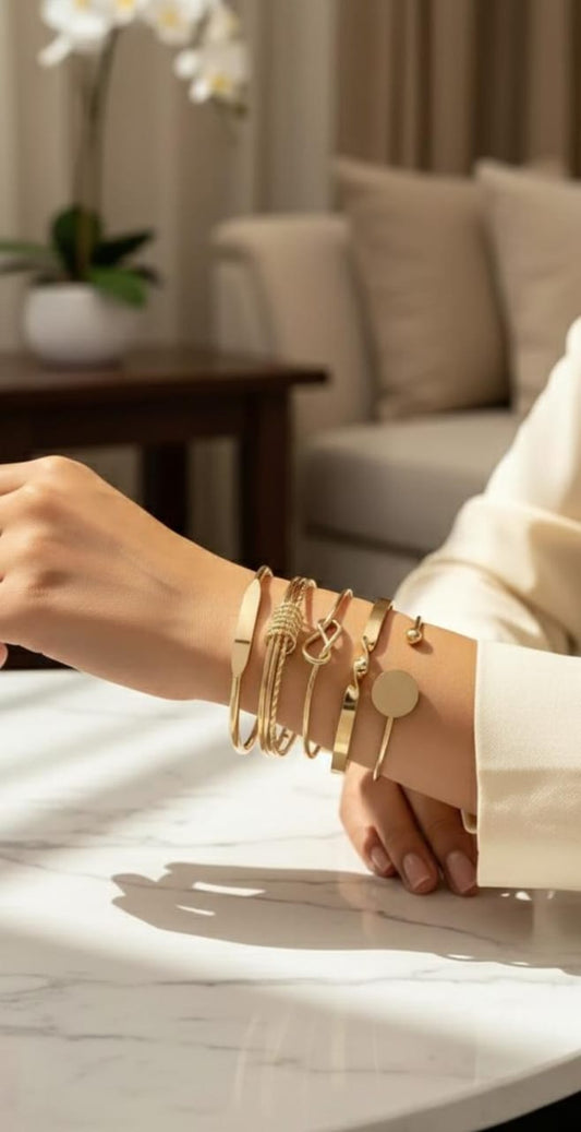 The Essential Gold Stacking Set (5 Pcs)