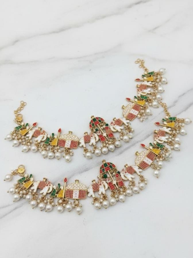 Doli Pearl Anklet Pair