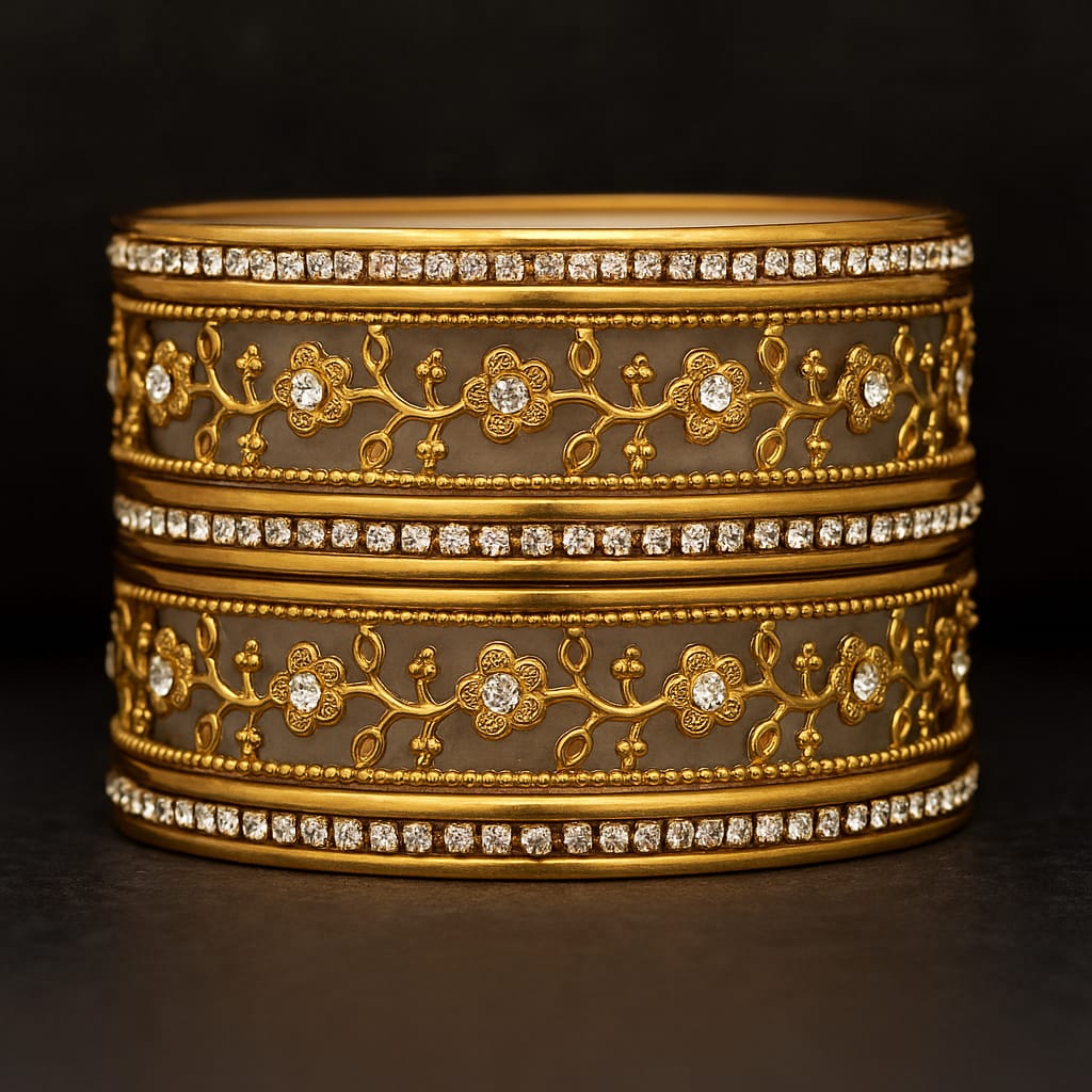 Eternal Bloom Diamond Bangles Set