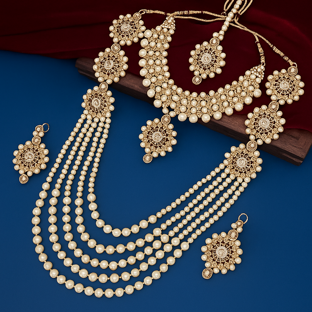 Royal Pearl Bridal Jwellery Set