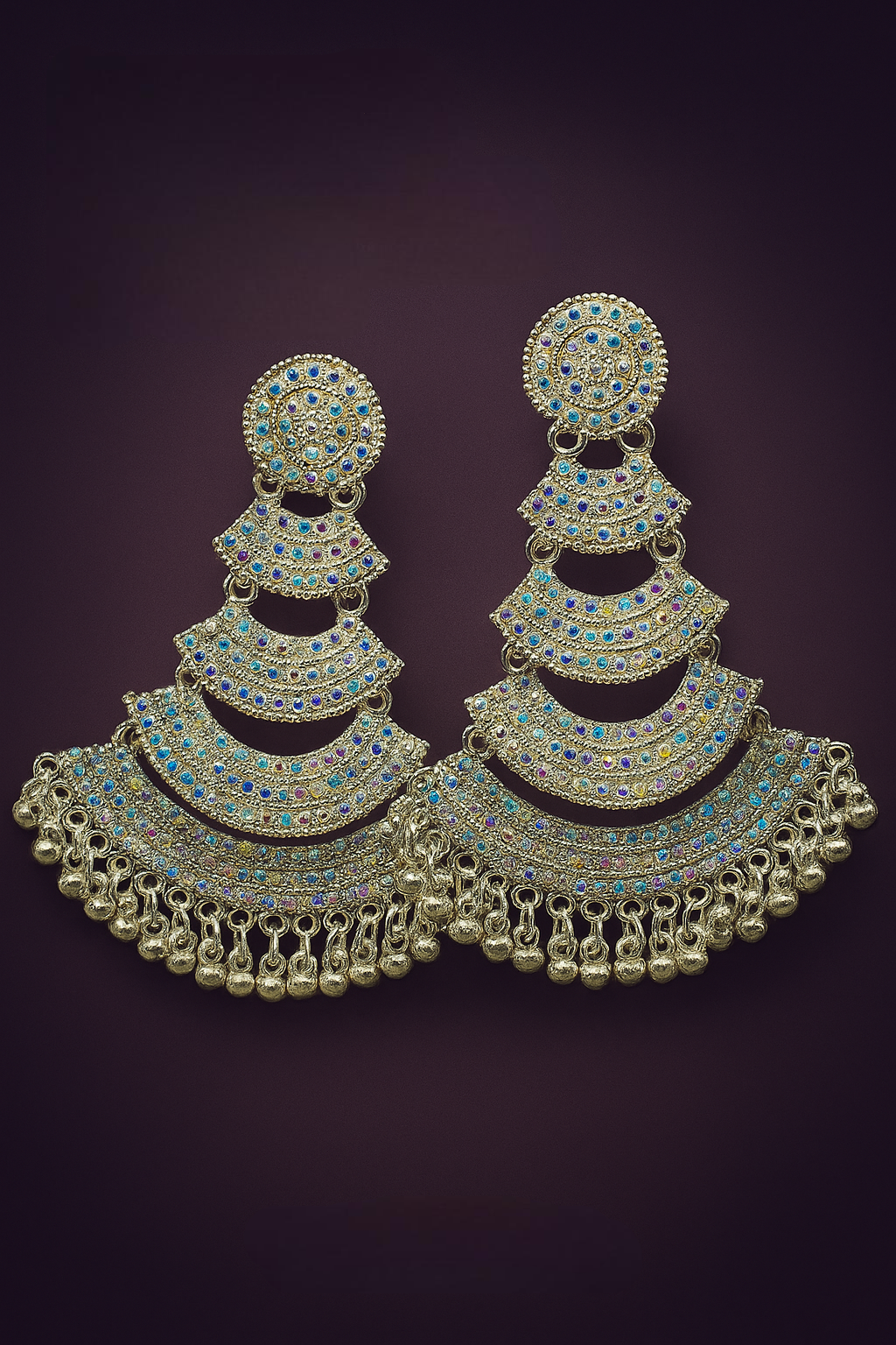 Traditional Chandbali Jhumkas
